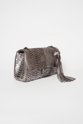 Soho Tassel Python Leather Medium Flap Bag - #4