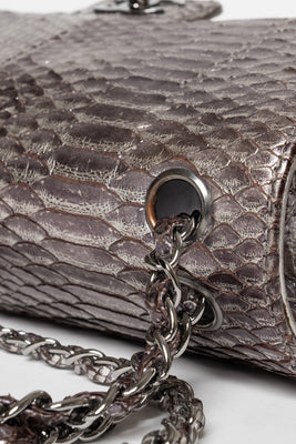 Soho Tassel Python Leather Medium Flap Bag - #18