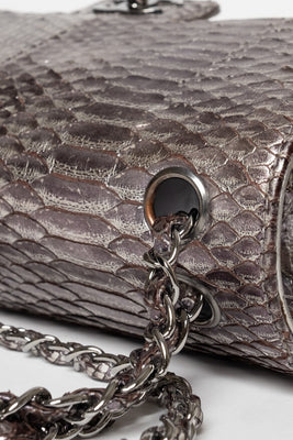 Soho Tassel Python Leather Medium Flap Bag - #11
