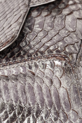 Soho Tassel Python Leather Medium Flap Bag - #14