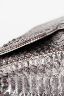 Soho Tassel Python Leather Medium Flap Bag - #15
