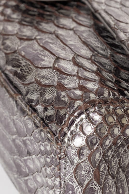 Soho Tassel Python Leather Medium Flap Bag - #16