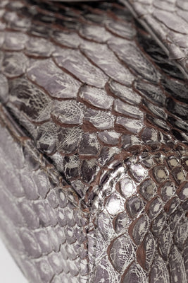Soho Tassel Python Leather Medium Flap Bag - #23