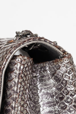 Soho Tassel Python Leather Medium Flap Bag - #17