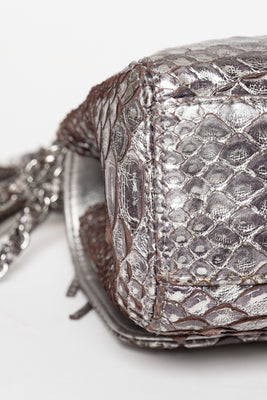 Soho Tassel Python Leather Medium Flap Bag - #26