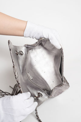 Soho Tassel Python Leather Medium Flap Bag - #10