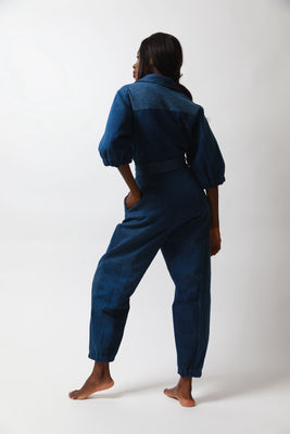 Dark Blue Match Jumpsuit - #2