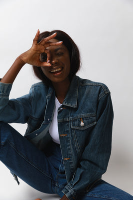 Mid/ Dark Blue Jacket - #3