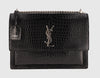 Saint Laurent Paris Croc Embossed