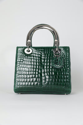 Crocodile Leather Handbag - #1