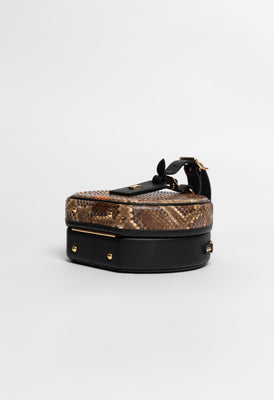 Petite Boite Chapeau Python Leather Bag - #6