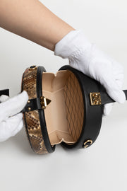 Petite Boite Chapeau Python Leather Bag
