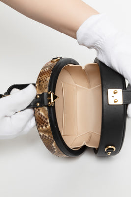 Petite Boite Chapeau Python Leather Bag - #8