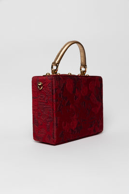 Fabric and Rhinestone Box Bag - #5