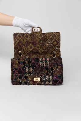 Tweed and Jeweled Lesage Reissue Flap Bag (Limited Edition) - #8