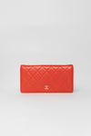 Lambskin Quilted Yen Wallet