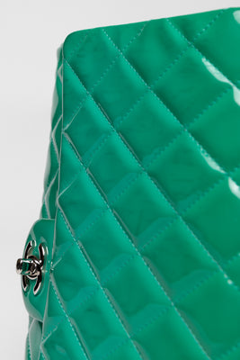 Quilted Patent Leather Classic Jumbo Double Flap Bag - #6