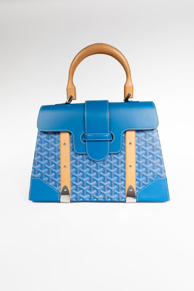 Goyard Saigon Souple Mini Bag Sky Blue Goyardine Palladium