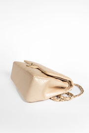 Metallic Quilted Lambskin Classic Double Flap Bag