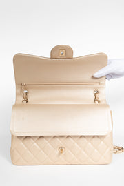 Metallic Quilted Lambskin Classic Double Flap Bag