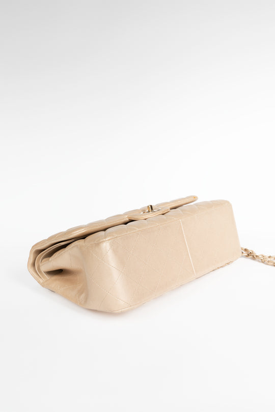 Metallic Quilted Lambskin Classic Double Flap Bag