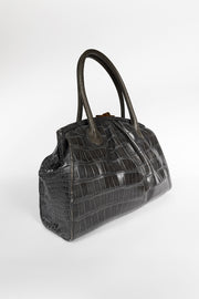 Analeena Crocodile Leather Handbag