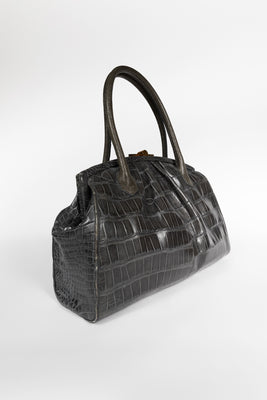 Analeena Crocodile Leather Handbag - #3