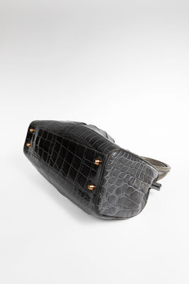 Analeena Crocodile Leather Handbag - #5