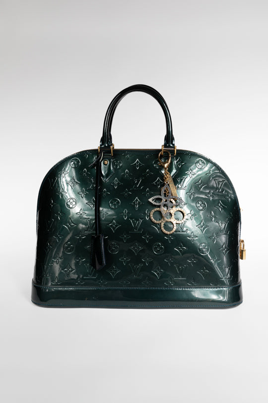 Monogram Vernis Alma GM Hand Bag (Chain Included)
