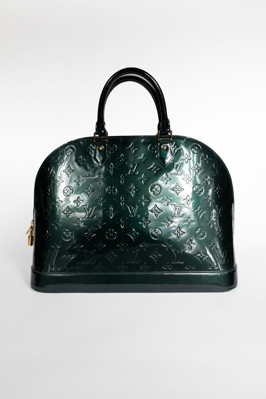 Monogram Vernis Alma GM Hand Bag (Chain Included)