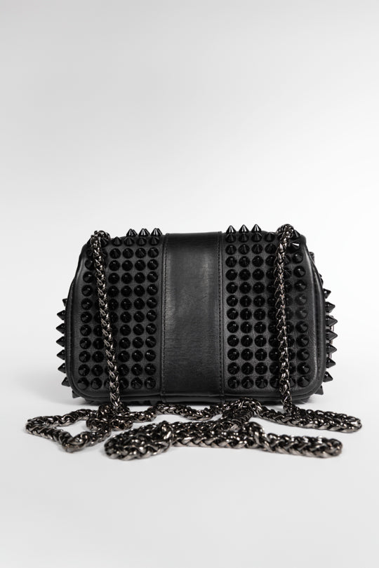 Sweet Charity Crossbody Spiked Leather Mini Handbag