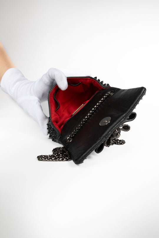 Sweet Charity Crossbody Spiked Leather Mini Handbag