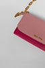 Bicolor Calf Leather Flap Wallet on Chain - #6