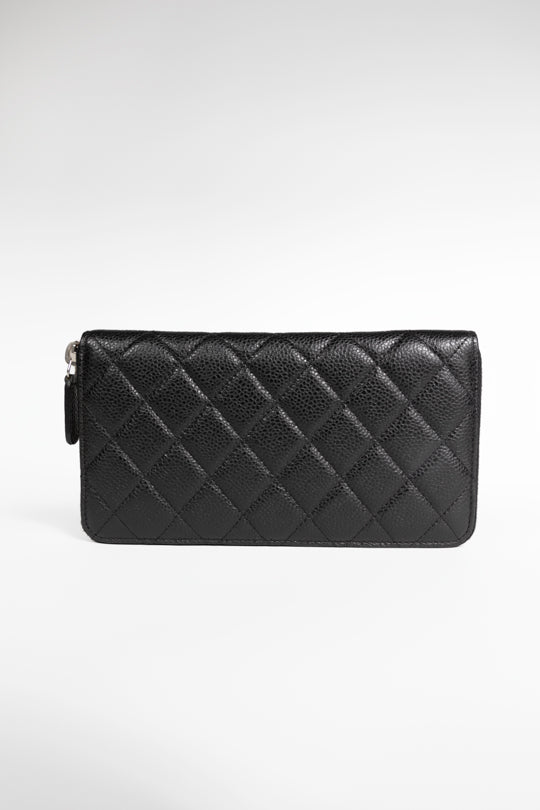 Classic Flap Caviar Quilted Leather Yen Wallet