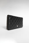 secondary Classic Flap Caviar Quilted Leather Yen Wallet