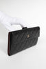 Gusset Flap lambskin Quilted Leather Wallet - #2