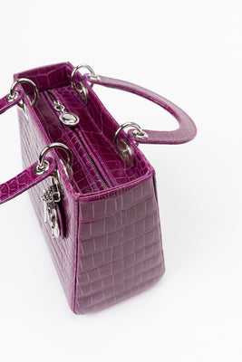 Lady Dior Exotic Crocodile Leather Handbag - #3