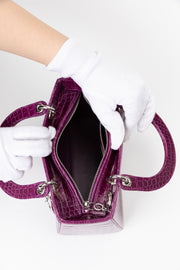 Lady Dior Exotic Crocodile Leather Handbag