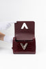 LV Twist-lock Alligator Leather Handbag - Bordeaux Red - #8