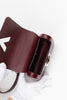 LV Twist-lock Alligator Leather Handbag - Bordeaux Red - #6