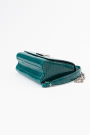 LV Twist-lock Crocodile Leather Handbag - Green