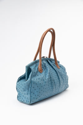 Analeena Ostrich Leather Tote Bag - #2