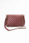 secondary Classic Single Flap Diagonal Quilted Goat Skin Handbag