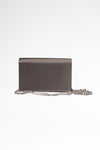 secondary Satin Crystal Embellished Wallet On Chain