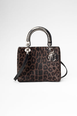 Lady Dior Leopard Print Ponyhair Bag - #1