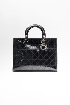Lady Dior Patent Cannage Stitched Handbag (2008) - #1