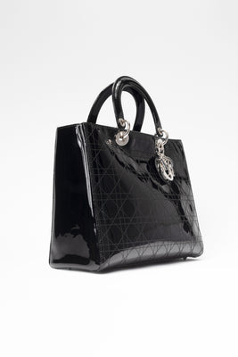 Lady Dior Patent Cannage Stitched Handbag (2008) - #2