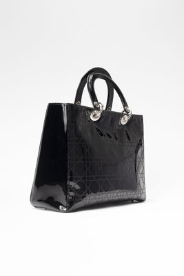 Lady Dior Patent Cannage Stitched Handbag (2008) - #3
