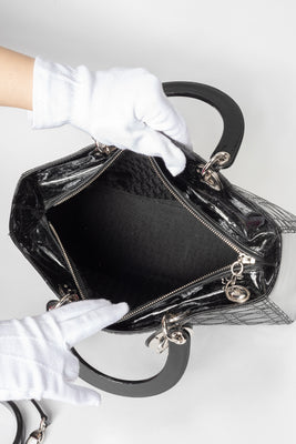 Lady Dior Patent Cannage Stitched Handbag (2008) - #6