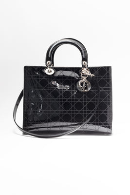 Lady Dior Patent Cannage Stitched Handbag (2008) - #7